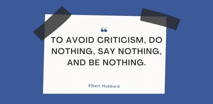 How to Avoid Criticism