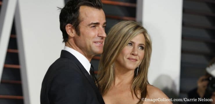 Justin Theroux, Jennifer at the Vanity Fair Oscar Party