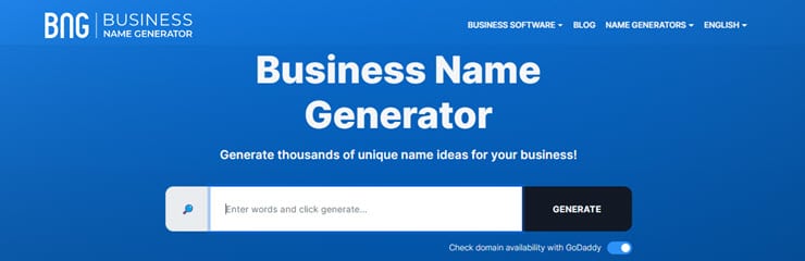 Business Name Generator Tool