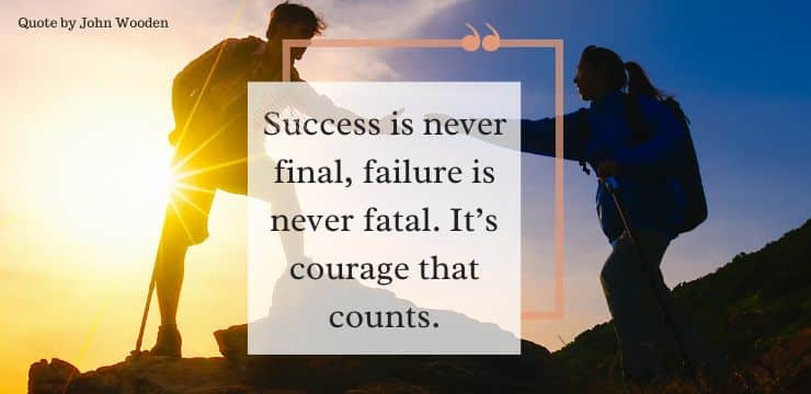 What did John Wooden say about success?